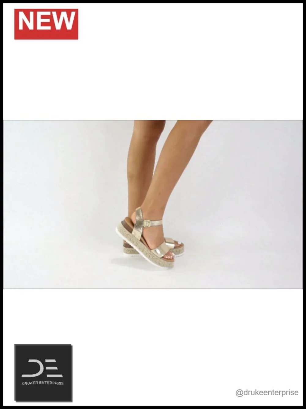 Women Open Toe Ankle Strap Platform Espadrille Wedge Sandal